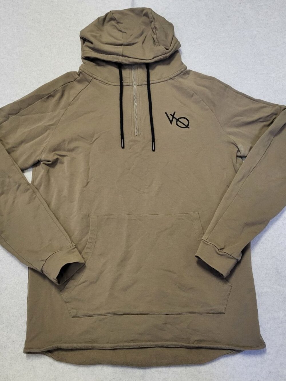 Vanquish Fitness Hoodie Beige Men's Medium Sweatshirt